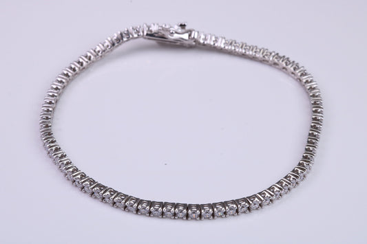 Cubic Zirconia set Bracelet, made from solid Sterling Silver