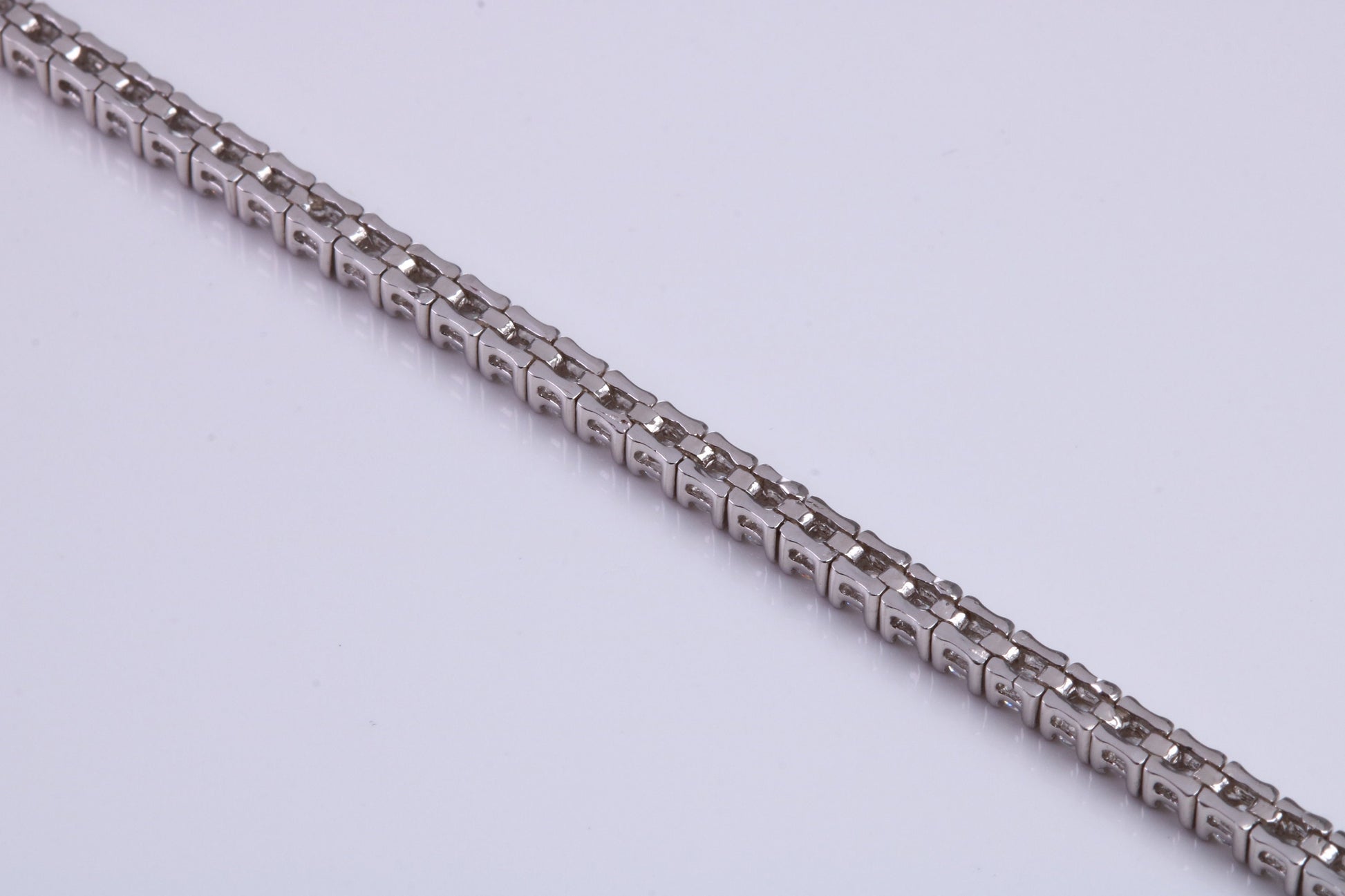 Cubic Zirconia set Bracelet, made from solid Sterling Silver