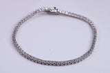 Cubic Zirconia set Bracelet, made from solid Sterling Silver