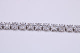 Cubic Zirconia set Tennis Bracelet, made from solid Sterling Silver