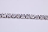 Cubic Zirconia set Tennis Bracelet, made from solid Sterling Silver