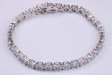 Cubic Zirconia set Tennis Bracelet, made from solid Sterling Silver
