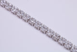 Cubic Zirconia set Tennis Bracelet, made from solid Sterling Silver
