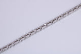 Cubic Zirconia set Tennis Bracelet, made from solid Sterling Silver