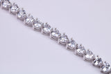 Cubic Zirconia set Tennis Bracelet, made from solid Sterling Silver
