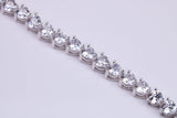 Cubic Zirconia set Tennis Bracelet, made from solid Sterling Silver