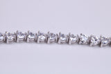 Cubic Zirconia set Tennis Bracelet, made from solid Sterling Silver