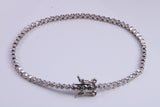 Cubic Zirconia set Tennis Bracelet, made from solid Sterling Silver