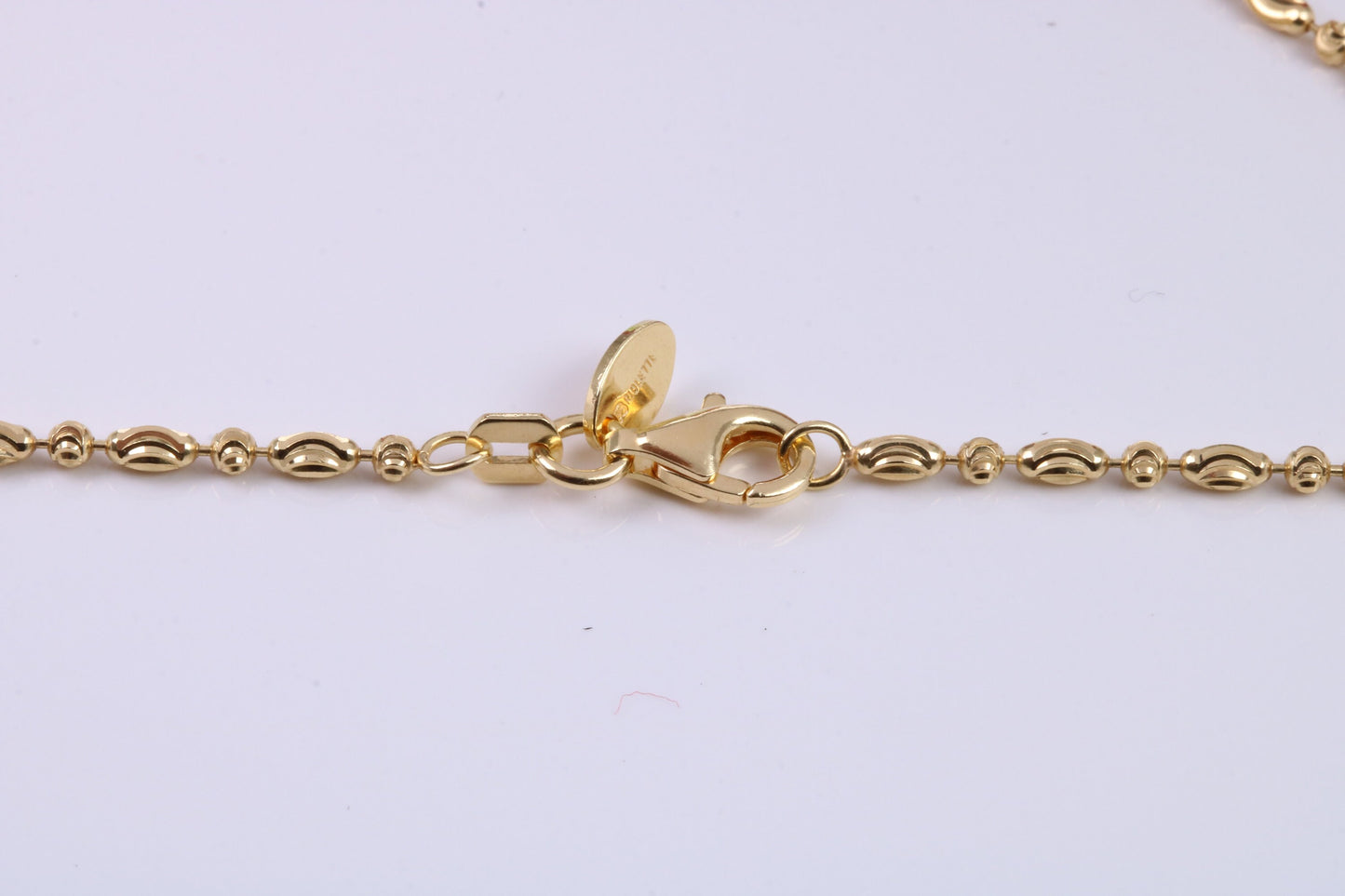 18 Inch Long Necklace, made from solid Sterling Silver and Further 18ct Yellow Gold Plated