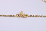 18 Inch Long Necklace, made from solid Sterling Silver and Further 18ct Yellow Gold Plated