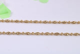 20 Inch Long Necklace, made from solid Sterling Silver and Further 18ct Yellow Gold Plated