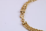Multi Strand Bracelet, made from solid Sterling Silver and Further 18ct Yellow Gold Plated