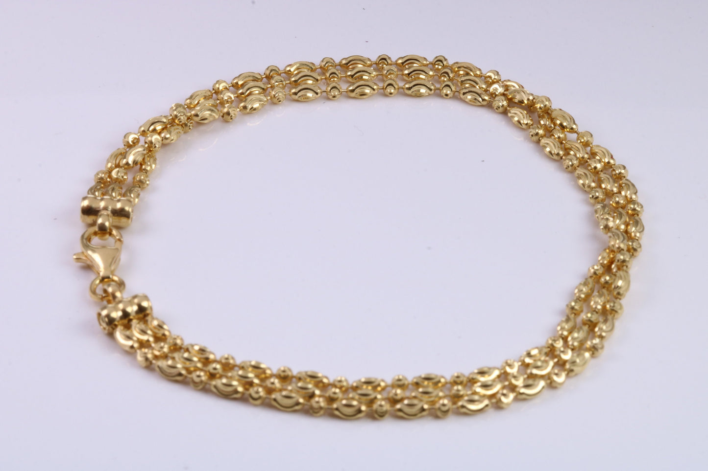 Multi Strand Bracelet, made from solid Sterling Silver and Further 18ct Yellow Gold Plated