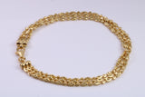 Multi Strand Bracelet, made from solid Sterling Silver and Further 18ct Yellow Gold Plated