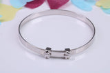 Childs Solid Silver Expanding Bangle