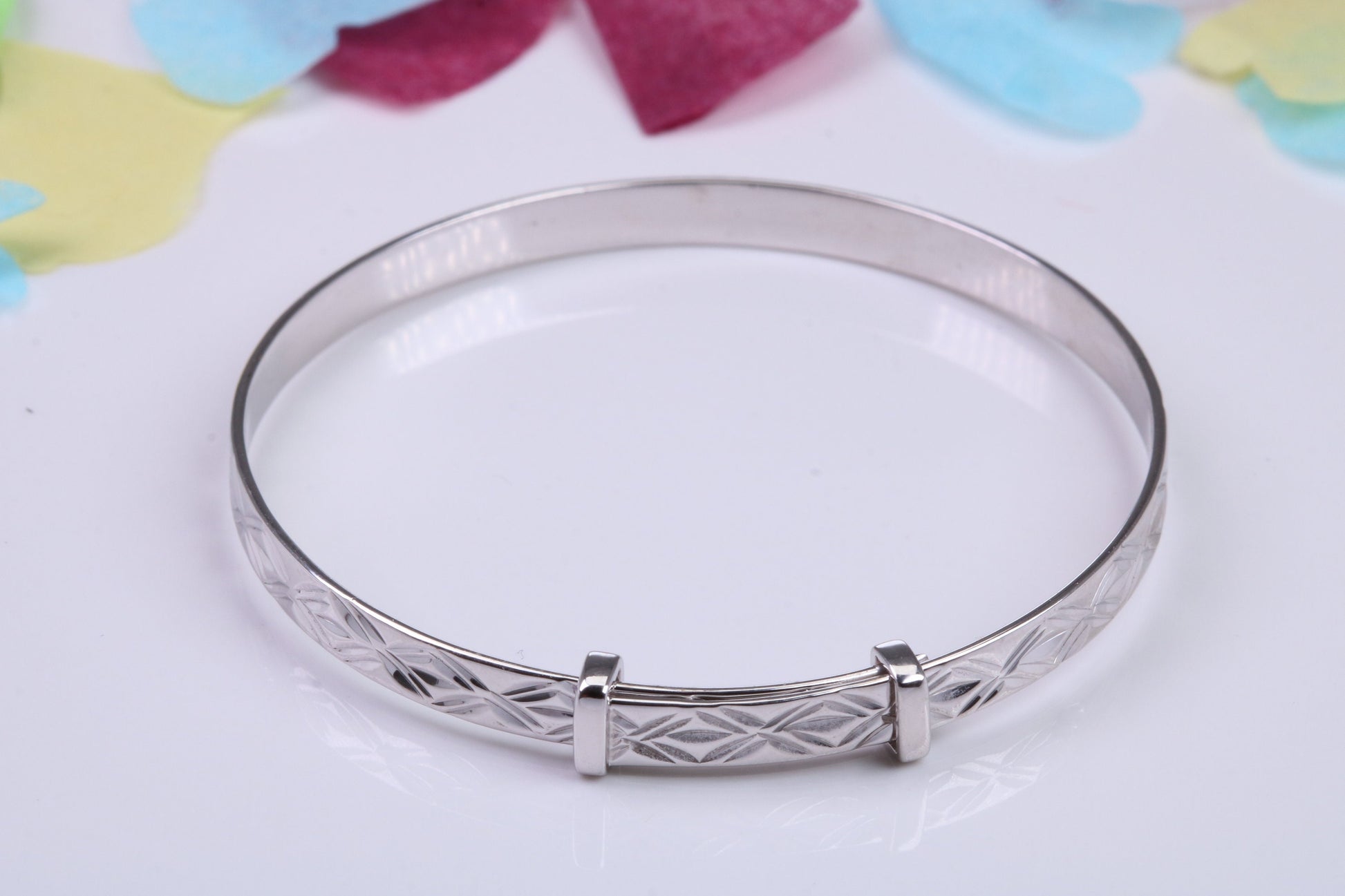 Childs Solid Silver Expanding Bangle