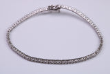 Cubic Zirconia set Tennis Bracelet, made from solid Sterling Silver