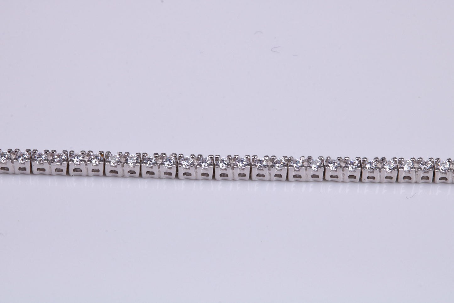 Cubic Zirconia set Tennis Bracelet, made from solid Sterling Silver