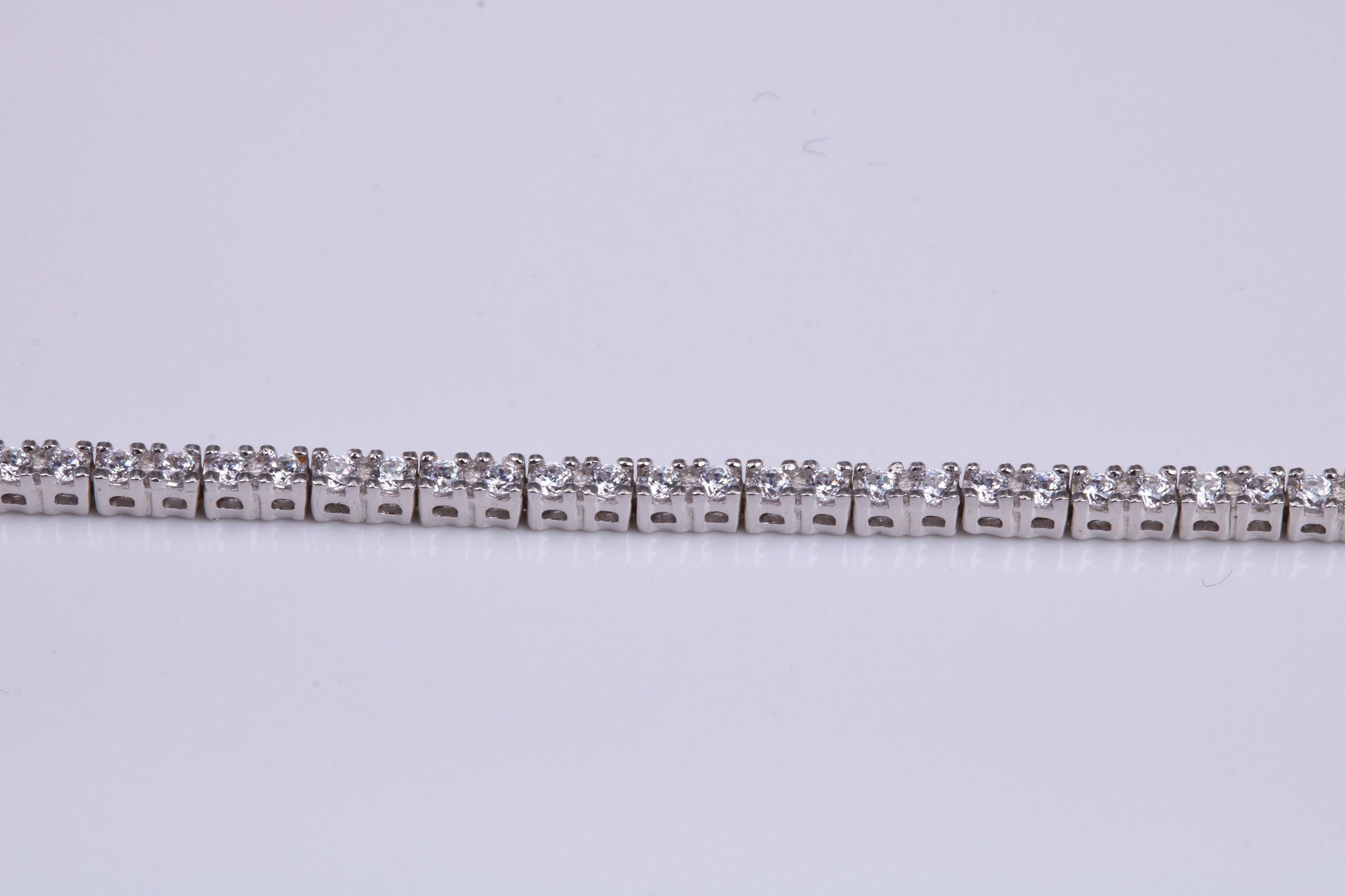 Cubic Zirconia set Tennis Bracelet, made from solid Sterling Silver