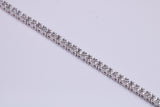 Cubic Zirconia set Tennis Bracelet, made from solid Sterling Silver