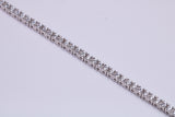 Cubic Zirconia set Tennis Bracelet, made from solid Sterling Silver
