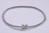 Cubic Zirconia set Tennis Bracelet, made from solid Sterling Silver