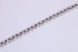 Cubic Zirconia set Tennis Bracelet, made from solid Sterling Silver