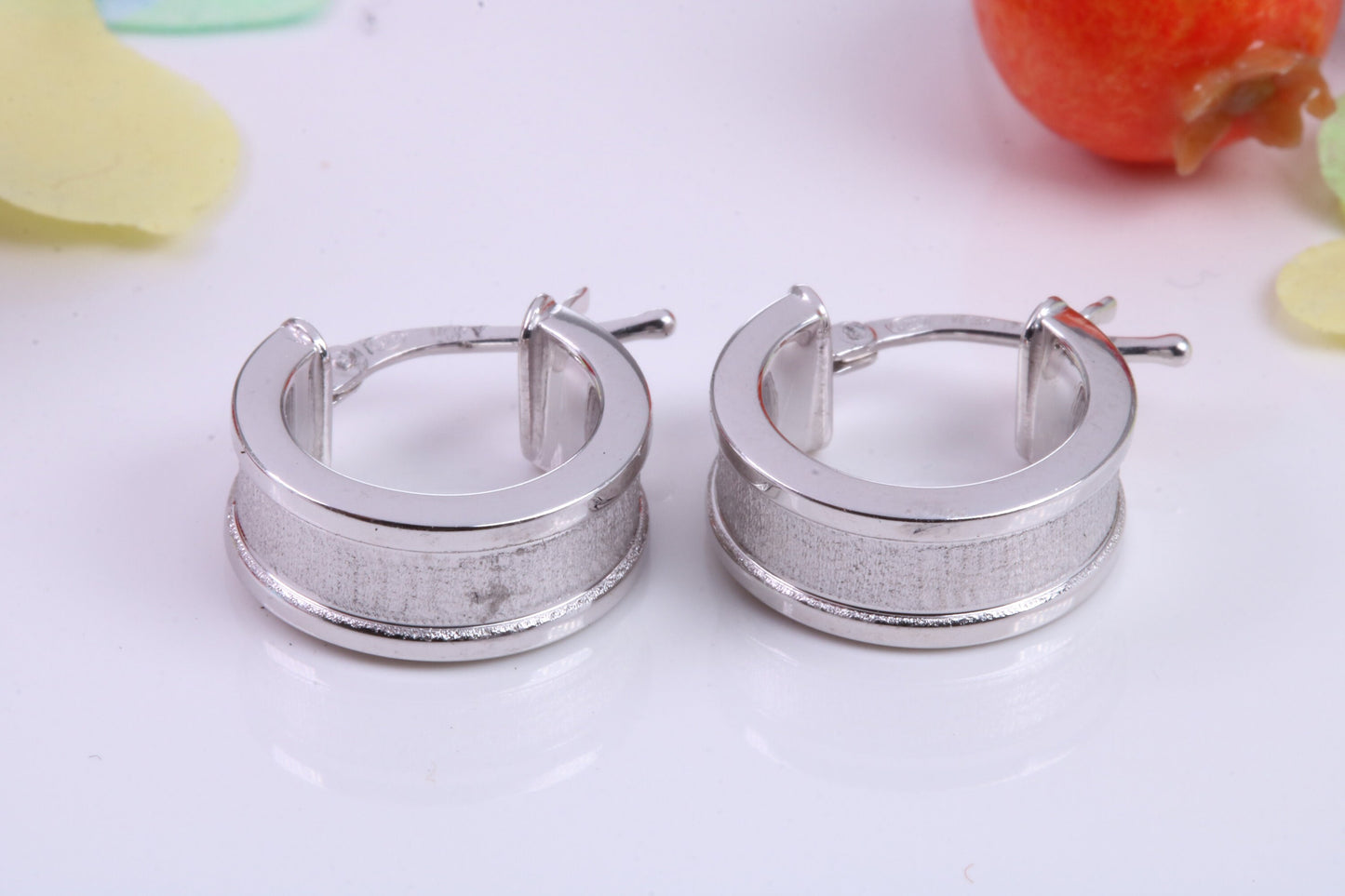 15 mm Round Hoop Creole Earrings Made from Solid 925 Grade Sterling Silver