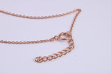 Real Garnet set Necklace and Matching Stud Earrings, made from solid Sterling Silver and 18ct Rose Gold Plated