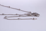 Real Emerald set Necklace, made from solid Sterling Silver with Length Adjustable Chain