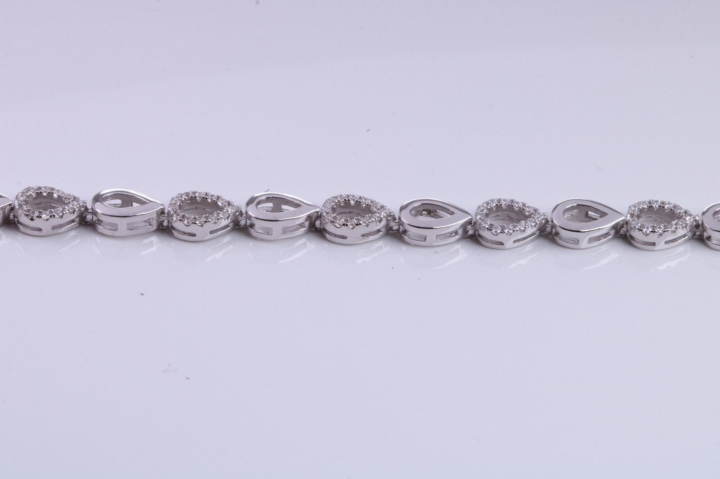 Cubic Zirconia set Bracelet, made from solid Sterling Silver