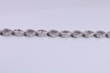 Cubic Zirconia set Bracelet, made from solid Sterling Silver