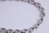 Cubic Zirconia set Bracelet, made from solid Sterling Silver