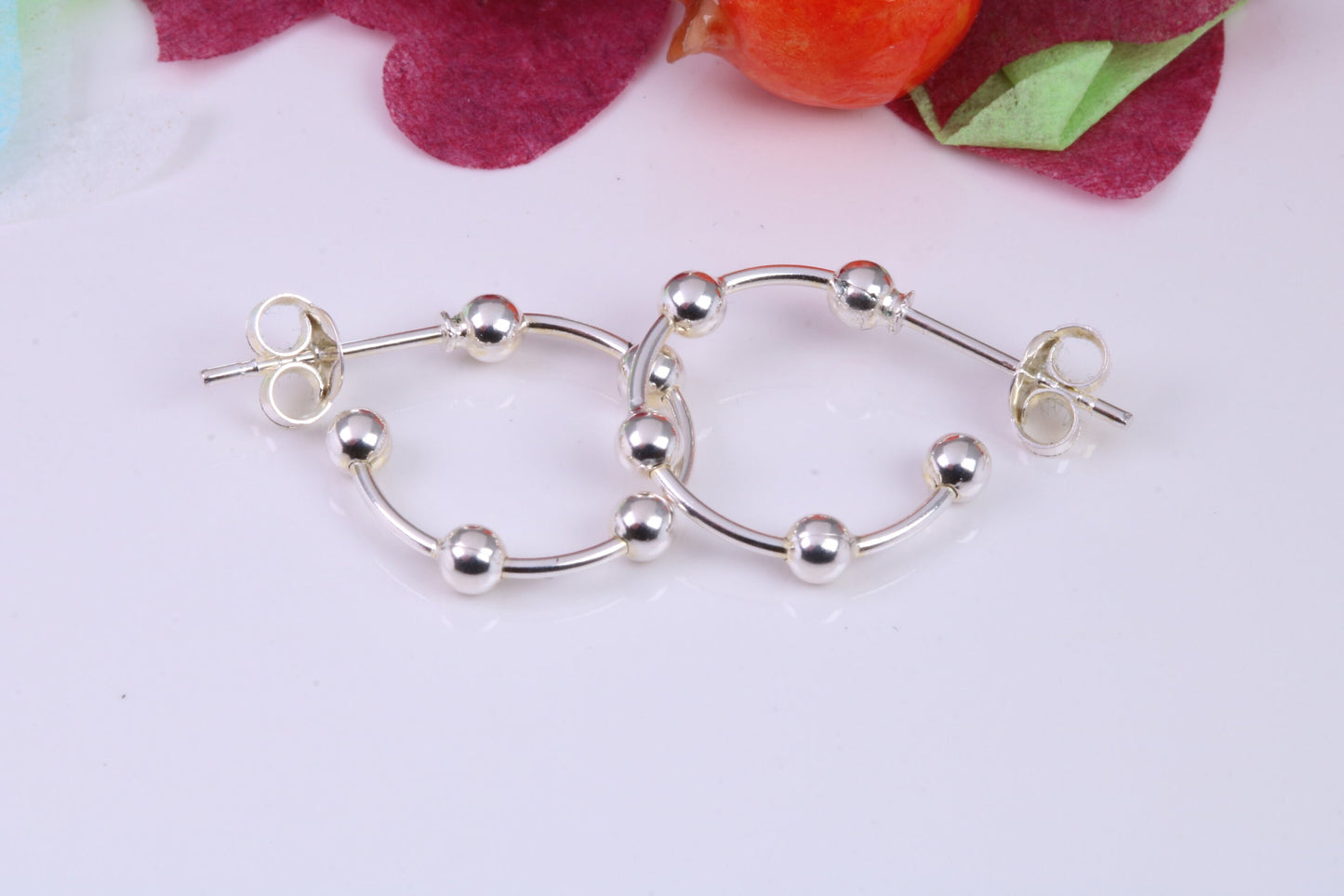 15 mm Round Creole Hoop Earrings Made from 925 Grade Sterling Silver