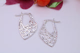 30 mm Long Dropper Earrings, Very Dressy, Made from Solid 925 Grade Sterling Silver