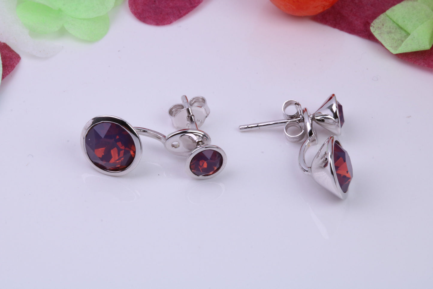 Opal set Earrings, 2 in 1 Earrings, May be Worn as Droppers or Studs, Made from 925 Grade Sterling Silver