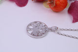 Tree of Life Cubic Zirconia set Necklace, made from solid Sterling Silver