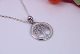 Tree of Life White Opal set Necklace, made from solid Sterling Silver