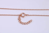 April Diamond C Z set Necklace and Matching Stud Earrings, made from solid Sterling Silver and 18ct Rose Gold Plated