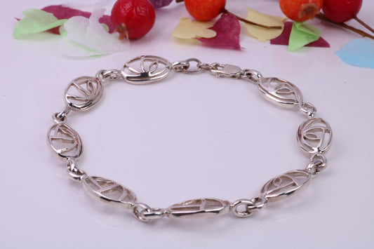 Multi Link Bracelet, made from solid Sterling Silver, 7.50 Inches Long