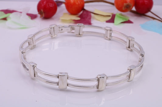 Multi Link Bracelet, made from solid Sterling Silver, 7.50 Inches Long