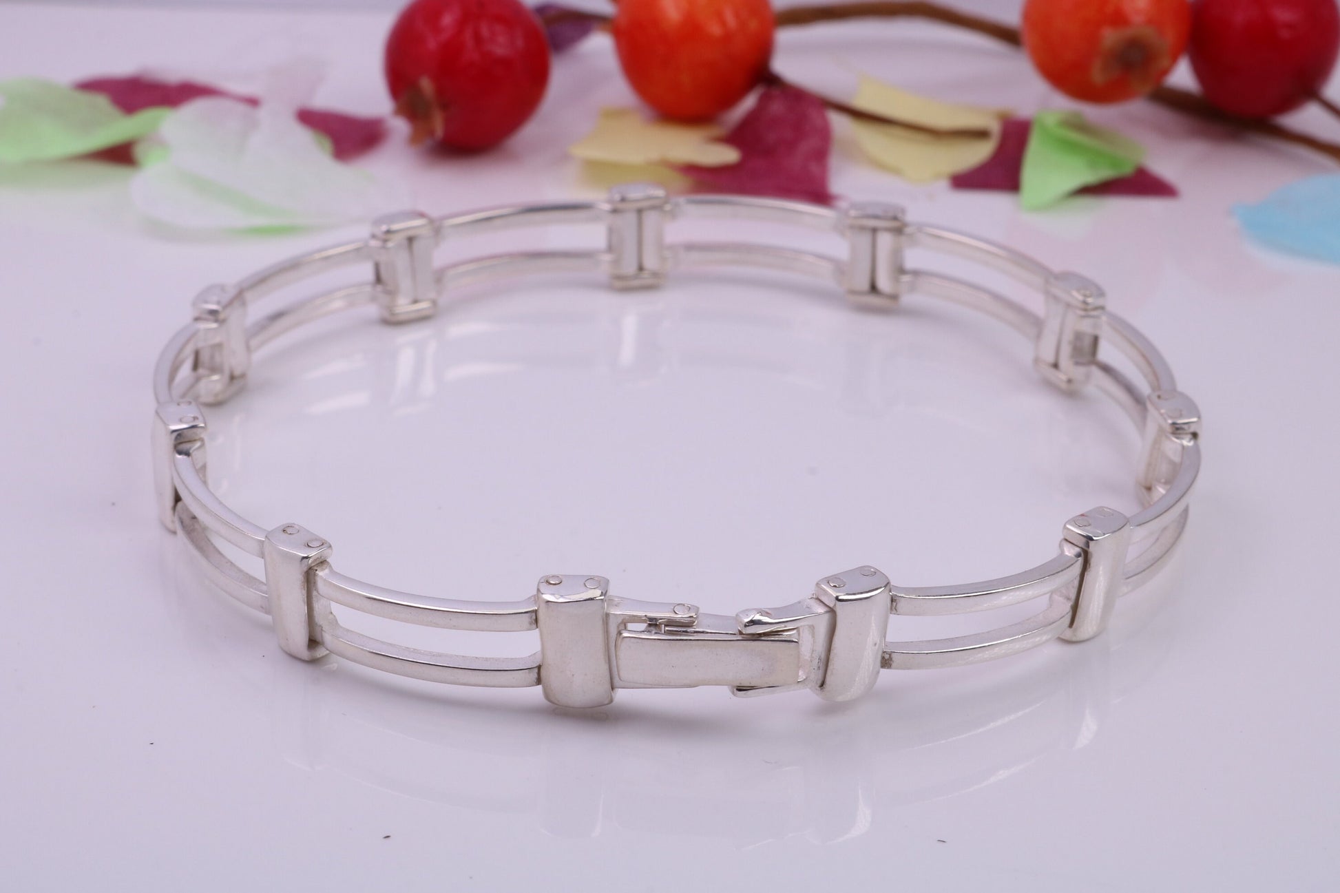 Multi Link Bracelet, made from solid Sterling Silver, 7.50 Inches Long