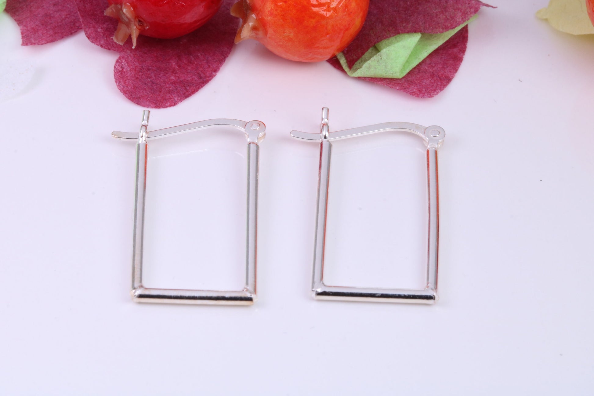 26 mm Long Creole Hoop Earrings Made from 925 Grade Sterling Silver