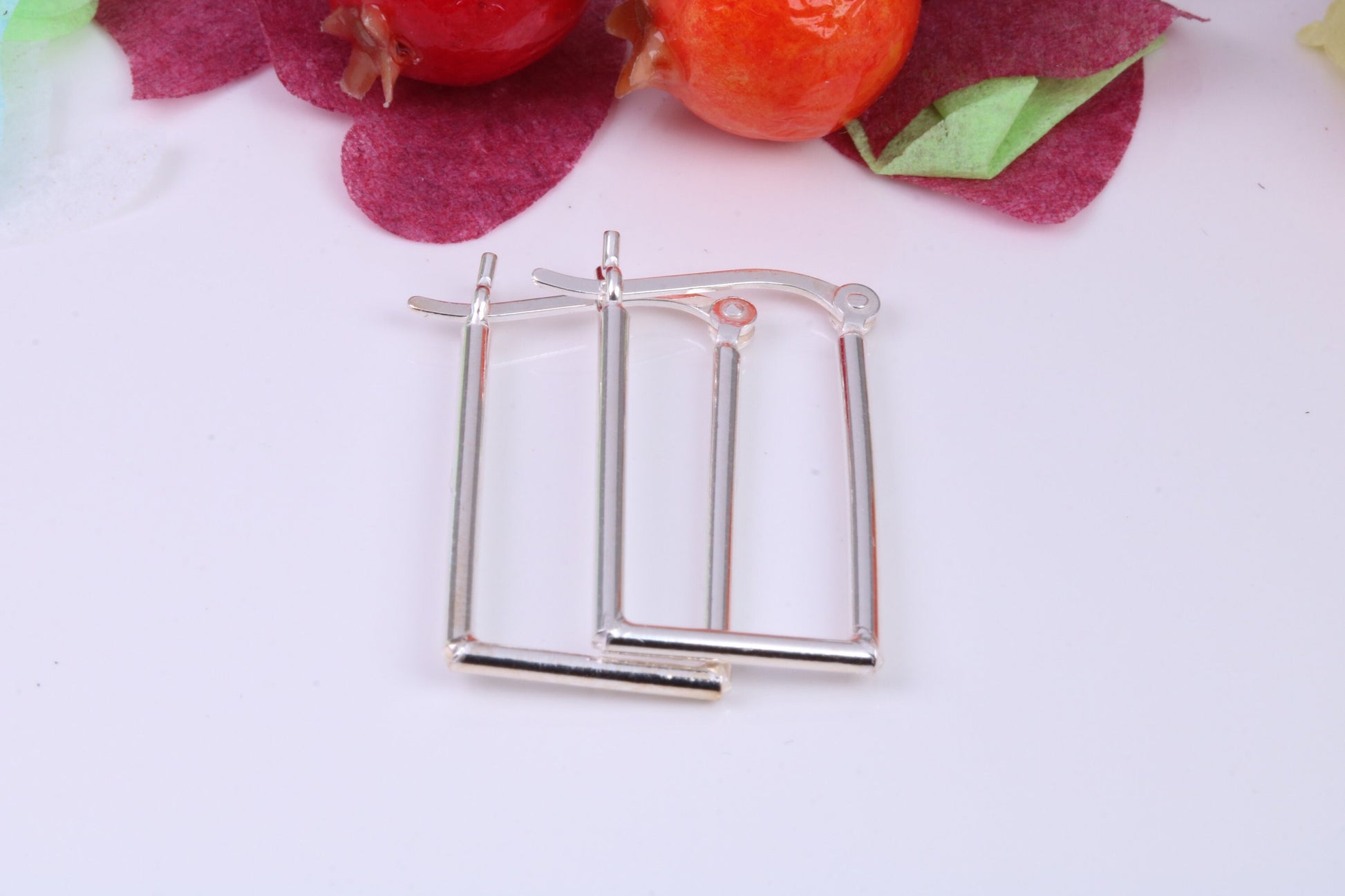 26 mm Long Creole Hoop Earrings Made from 925 Grade Sterling Silver