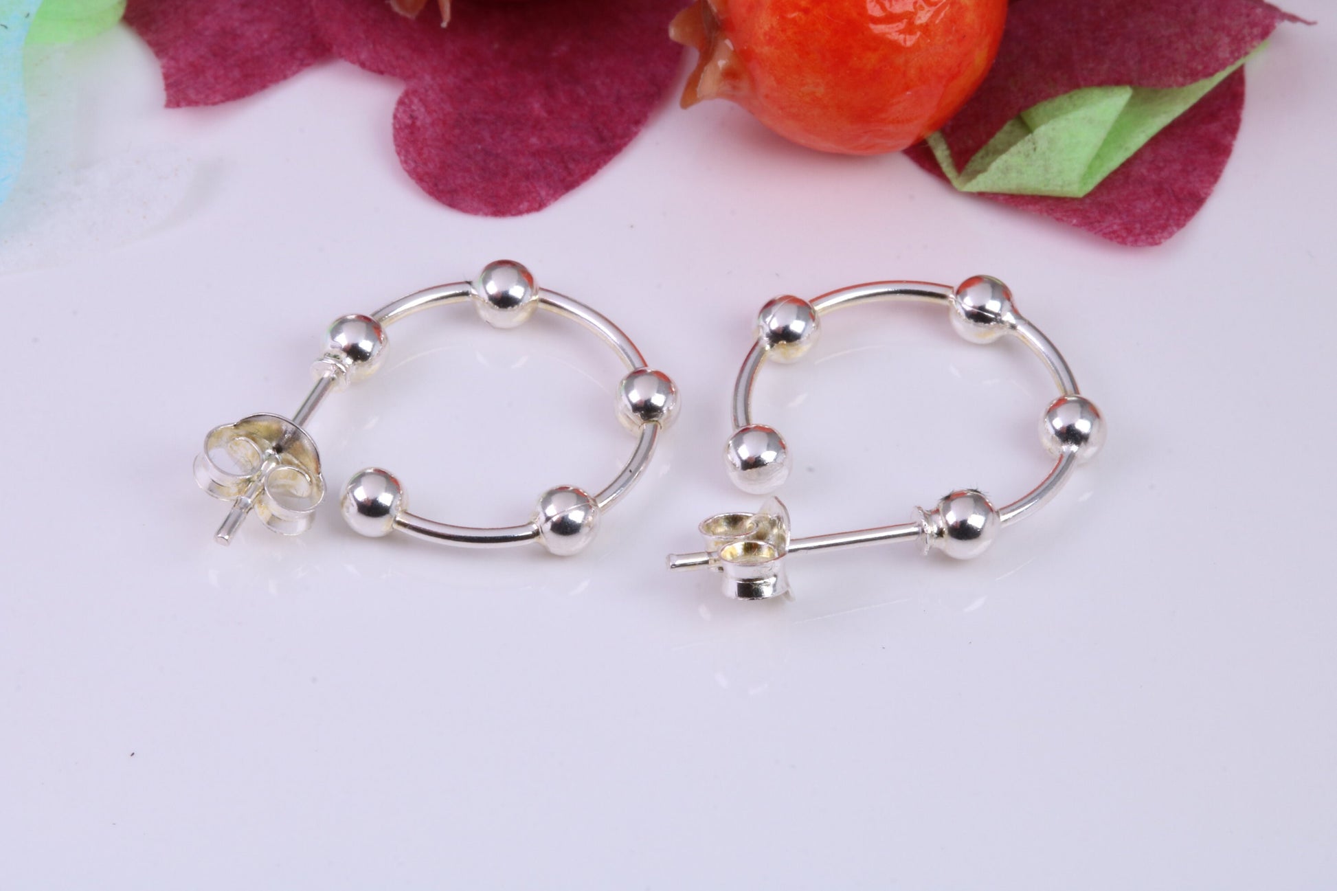 15 mm Round Creole Hoop Earrings Made from 925 Grade Sterling Silver