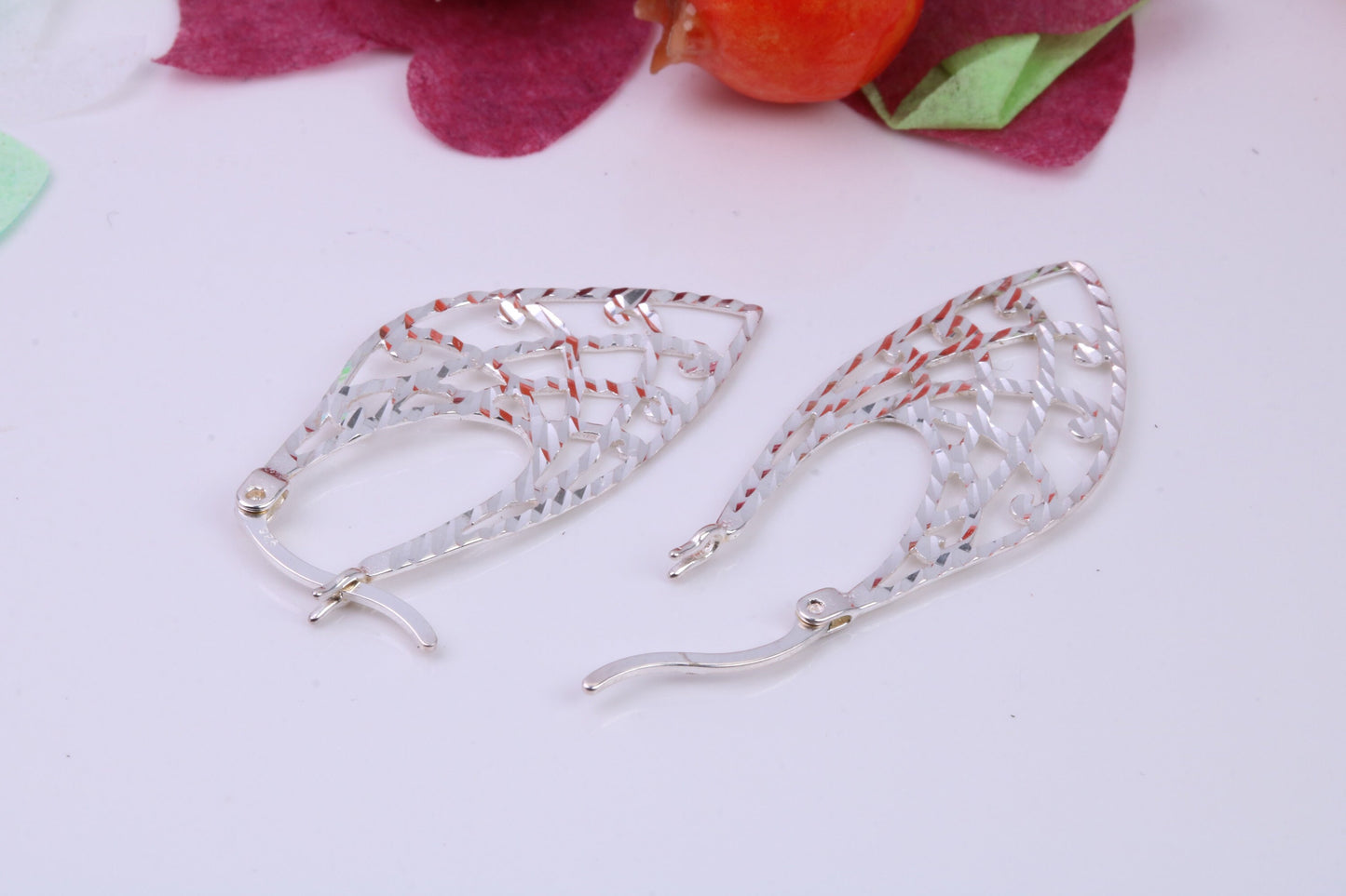 30 mm Long Dropper Earrings, Very Dressy, Made from Solid 925 Grade Sterling Silver