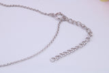 Triple Hoop Necklace with Length Adjustable Chain, Made from solid Sterling Silver, 18ct Yellow and Rose Gold Plated