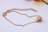 Pearl set Shell Necklace and Earrings with Matching Bracelet, Made from solid Sterling Silver, 18ct Yellow Gold Plated