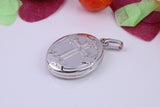 Oval Shaped Locket, Made from Solid Sterling Silver