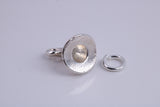 Wizards Hat Charm, Traditional Charm, Made from Solid 925 Grade Sterling Silver, Complete with Attachment Link